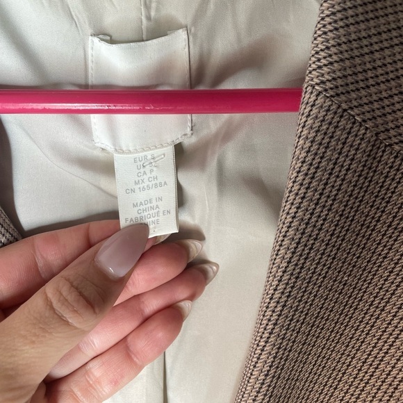 H&M houndstooth tooth oversized blazer - Picture 4 of 8